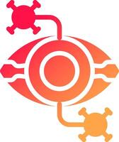 Eye Disease Creative Icon Design vector
