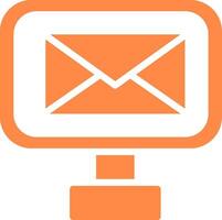 Digital Email Creative Icon Design vector