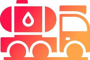 Tanker Truck Creative Icon Design vector