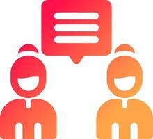 Discuss Creative Icon Design vector