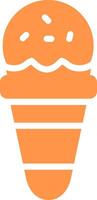 Ice Cream Cone Creative Icon Design vector