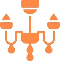 Chandelier Creative Icon Design vector