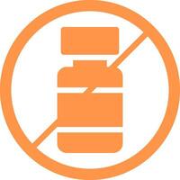 No Alcohol Creative Icon Design vector