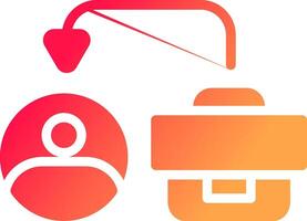 Glyph Gradient Design vector