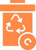 Recycle Bin Creative Icon Design vector