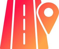 Road Location Creative Icon Design vector