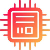 Microchip Creative Icon Design vector