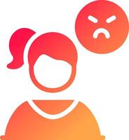 Angry Creative Icon Design vector