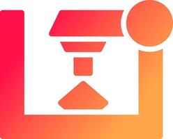 3D Printer Creative Icon Design vector