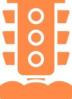 Traffic Light Creative Icon Design vector