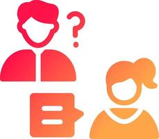 Job Interview Creative Icon Design vector