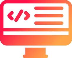 web programación creativo icono diseño vector