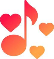 Love Song Creative Icon Design vector