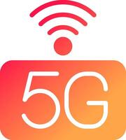 5g red creativo icono diseño vector