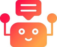 Chatbot Creative Icon Design vector