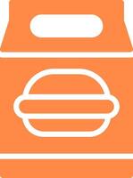 Lunch Bag Creative Icon Design vector