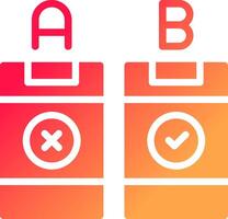 AB Testing Creative Icon Design vector