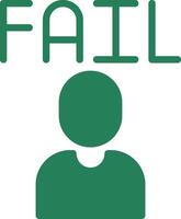 Fail Creative Icon Design vector