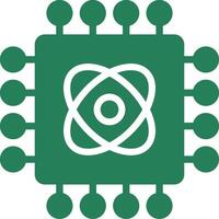 Quantum Technology Creative Icon Design vector