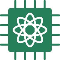 Quantum Computer Creative Icon Design vector
