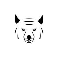 simple concept tiger head logo design for companies and businesses vector