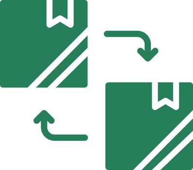 diseño de icono creativo de reemplazo vector