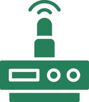 diseño de icono creativo de enrutador wifi vector