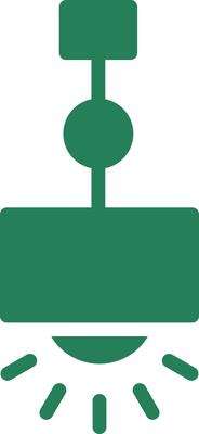 Hanging Lamp Creative Icon Design