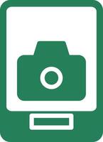 Phone Camera Creative Icon Design vector