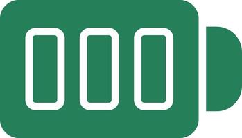 Full Battery Creative Icon Design vector