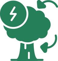 Eco Electricity Creative Icon Design vector