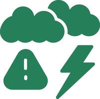 Weather Alert Creative Icon Design vector