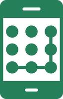 Pattern Lock Creative Icon Design vector