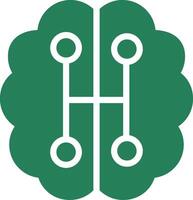 Humanoid Robot Creative Icon Design vector