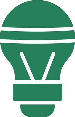 LED Bulb Creative Icon Design