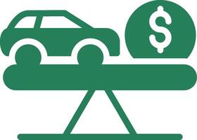 Fair Market Value Creative Icon Design vector