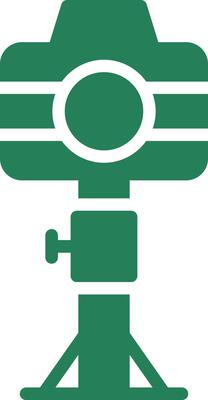 Camera Stand Creative Icon Design