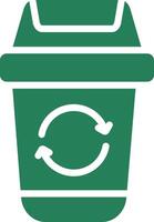 Trash Recycle Creative Icon Design vector