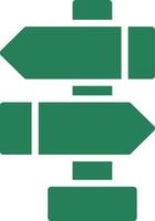Directional Sign Creative Icon Design vector