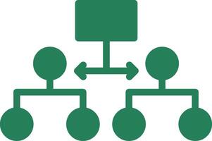 Labeled Hierarchy Creative Icon Design vector