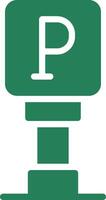 Parking Sign Creative Icon Design vector