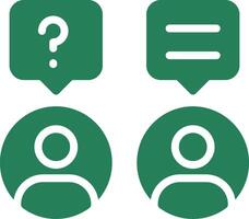 Discussion Creative Icon Design vector