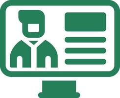 Online Lecture Creative Icon Design vector