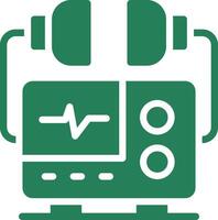 Defibrillator Creative Icon Design vector