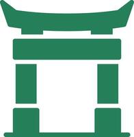 Torii Gate Creative Icon Design vector