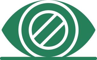 Glaucoma Creative Icon Design vector
