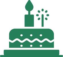 Birthday Cake Creative Icon Design vector