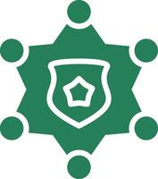 Sheriff Badge Creative Icon Design vector