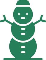 Snowman Creative Icon Design vector