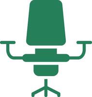 diseño de icono creativo de silla de escritorio vector